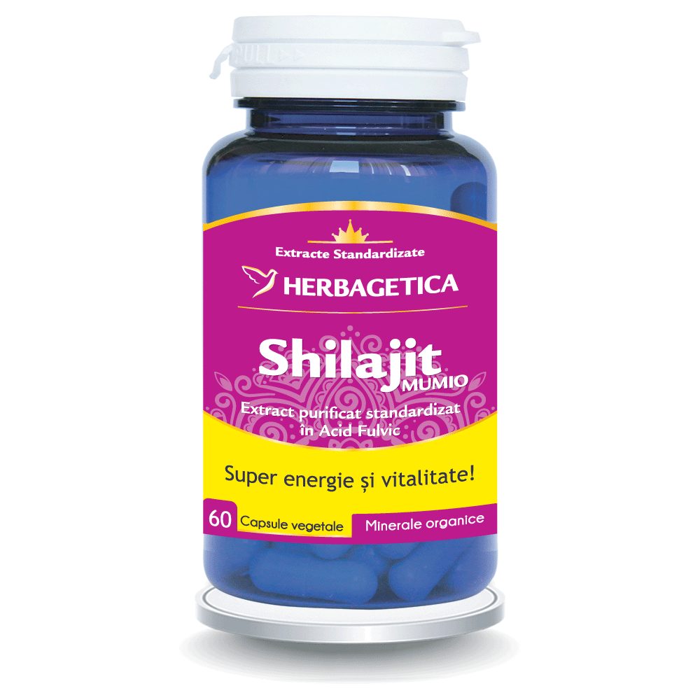 Vitamine si suplimente - Shilajit Mumio, 60 capsule, Herbagetica , nordpharm.ro