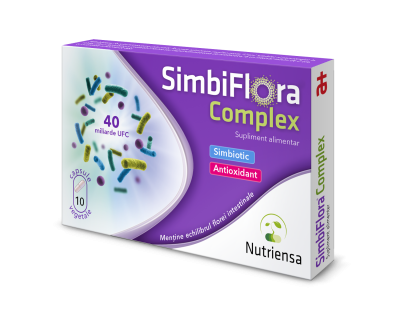 Sistemul digestiv - SimbiFlora Complex, 10 capsule vegetale, Antibiotice SA
, nordpharm.ro
