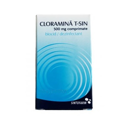 Igiena mainilor - Cloramina T-Sin, 50 comprimate, Sintofarm, nordpharm.ro