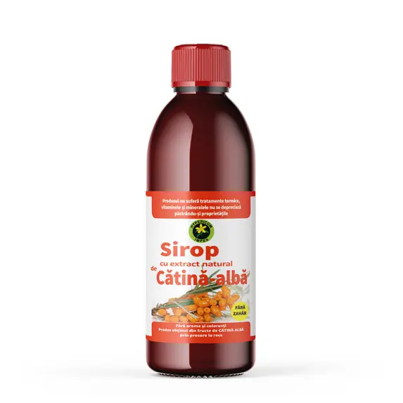 Siropuri - Sirop cu extract natural de Catina alba, 500 ml, Hypericum , nordpharm.ro