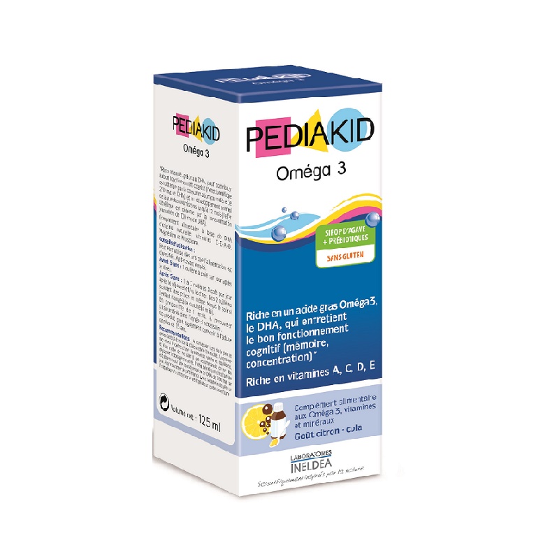 Suplimente pentru copii - Sirop pentru copii Omega 3 si Vitamina A,C,D,E cu aroma de cola, 125 ml, nordpharm.ro