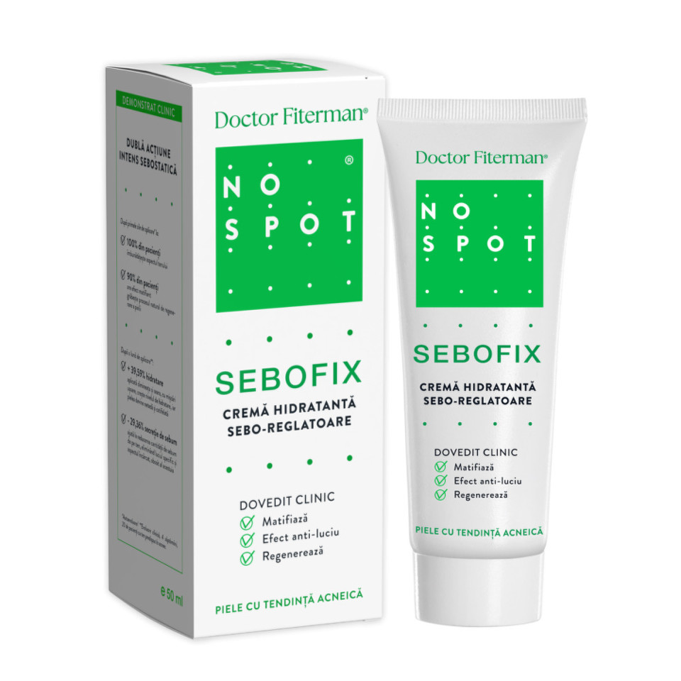 Ingrijire ten - Crema hidratanta anti-imperfectiuni No Spot Skinfix, 50 ml, Doctor Fiterman
, nordpharm.ro