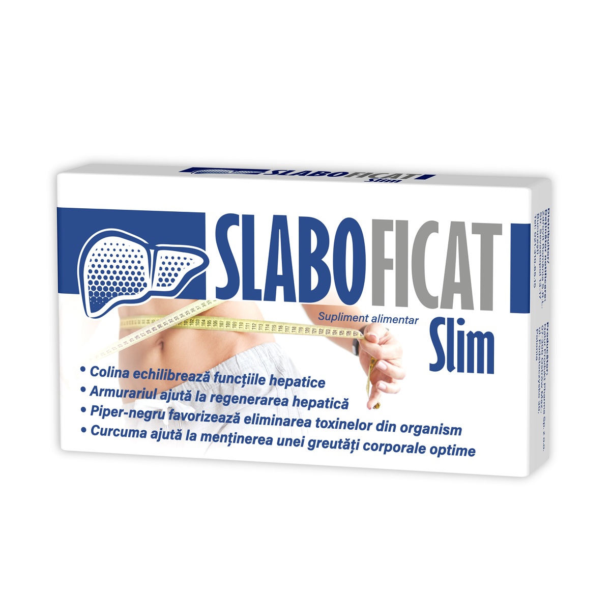 Slabire si detoxifiere - SlaboFicat Slim, 30 capsule, Zdrovit, nordpharm.ro