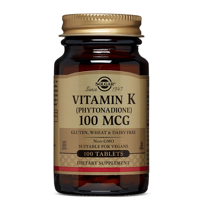 Uz general - Vitamina K1 100 mcg, 100 tablete, Solgar , nordpharm.ro