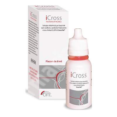 Ingrijirea ochilor - Solutie oftalmica iCross, 8 ml, Off Italia , nordpharm.ro