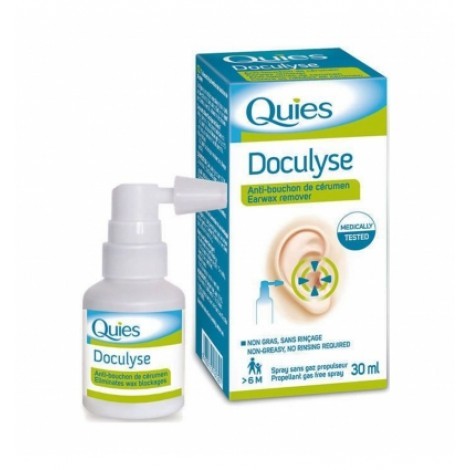 ORL - Spray auricular eliminare dop de ceara Doculyse, 30 ml, Quies, nordpharm.ro