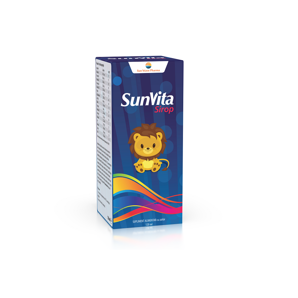 Suplimente pentru copii - Sunvita sirop, 120 ml, Sun Wave Pharma, nordpharm.ro