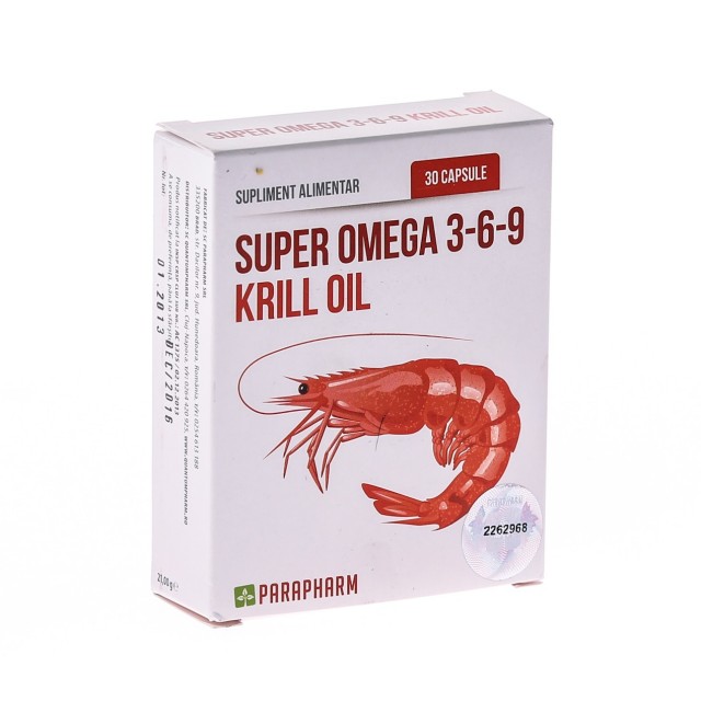 Vitamine si suplimente - Super Omega 3-6-9 Krill Oil, 30cps Quantum Pharm, nordpharm.ro