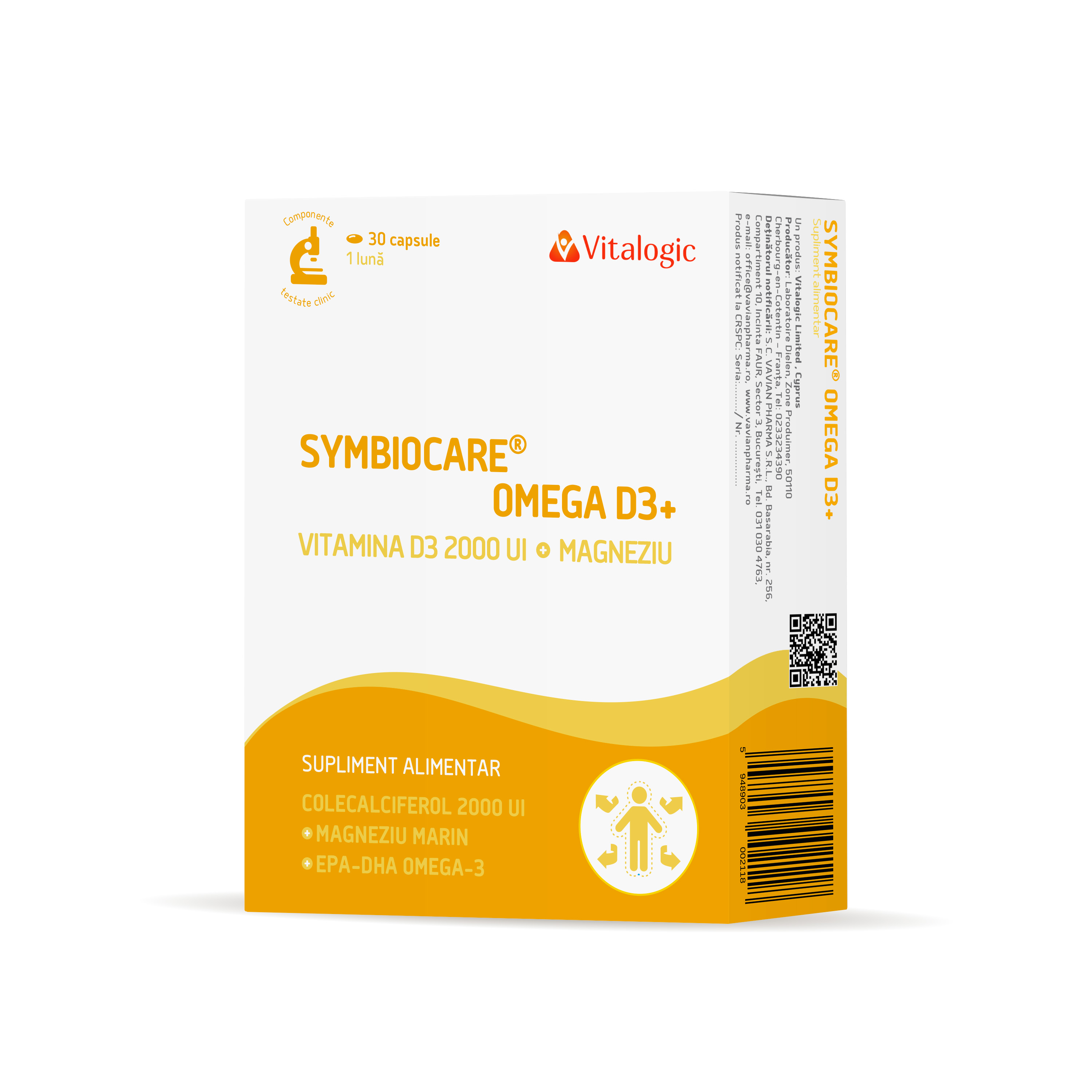 Sistemul cardiovascular - Symbiocare Omega D3 ,30 comprimate, nordpharm.ro