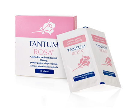 Afectiuni ginecologice - Tantum Rosa, 500 mg granule pentru soluție vaginală, 10 plicuri, Angelini, nordpharm.ro