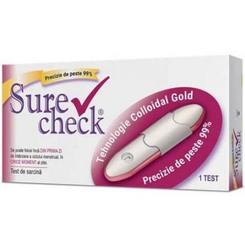 Teste sarcina si ovulatie - Test de sarcina tip caseta, Sure Check, nordpharm.ro
