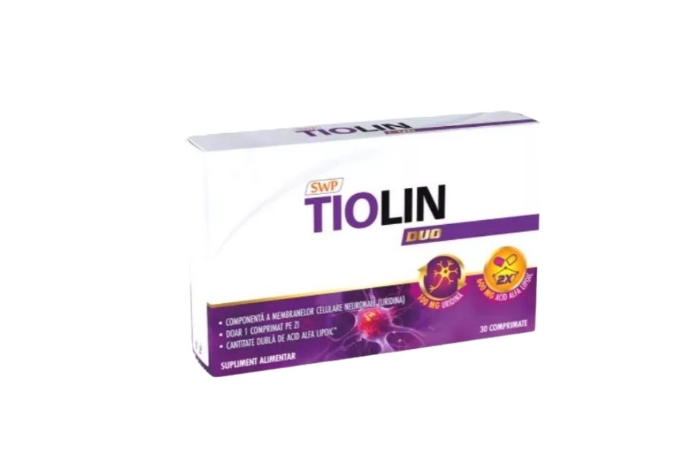 Sistemul nervos - Tiolin Duo x 30 capsule, Sun Wave Pharma, nordpharm.ro