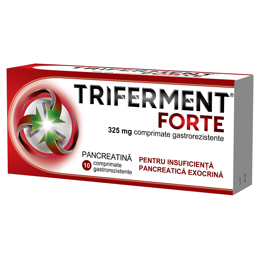 Afectiuni digestive - Triferment Forte, 325 mg, 10 comprimate gastrorezistente, Biofarm, nordpharm.ro