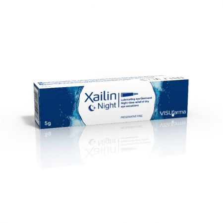 Ingrijirea ochilor - Unguent oftalmic lubrifiant Xailin Night, 5 g,Visufarma, nordpharm.ro
