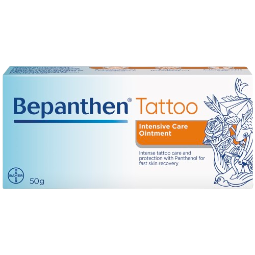 Ingrijire corp - Unguent pentru ingrijirea tatuajelor Bepanthen Tattoo, 50 g, Bayer, nordpharm.ro