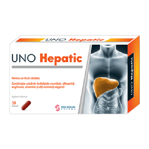 Vitamine si suplimente - Uno Hepatic, 30 capsule, Solacium Pharma , nordpharm.ro