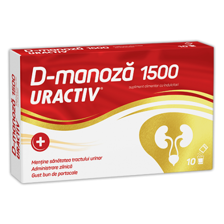 Sistemul genito-urinar - Uractiv D-manoza, 1500mg, 10 plicuri, Terapia, nordpharm.ro