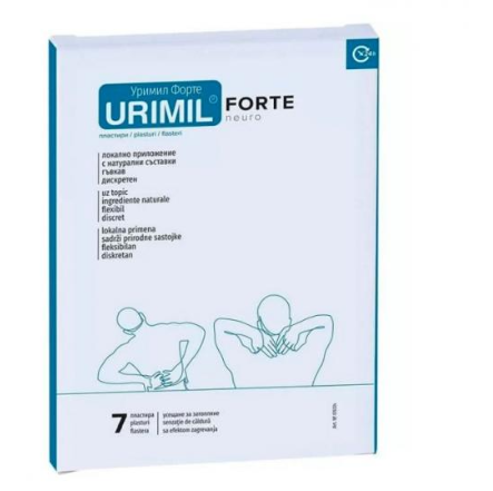 Articulatii oase muschi - Urimil Forte neuro plasturi, 7 bucati, Naturpharma
, nordpharm.ro