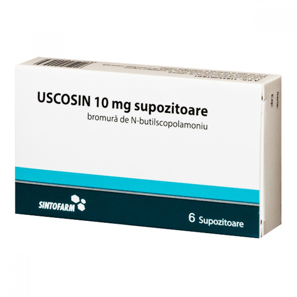 Medicamente fara reteta - Uscosin, 6 supozitoare, Sintofarm, nordpharm.ro