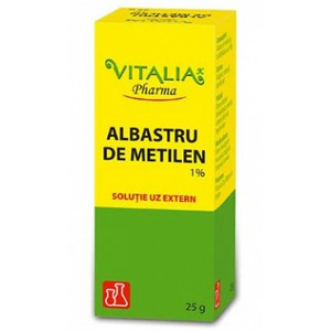 Igiena orala - ALBASTRU DE METILEN 1% 25G, nordpharm.ro