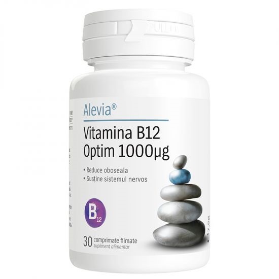Imunitate - Vitamina B12 Optim, 1000 mcg, 30 capsule, Alevia
, nordpharm.ro