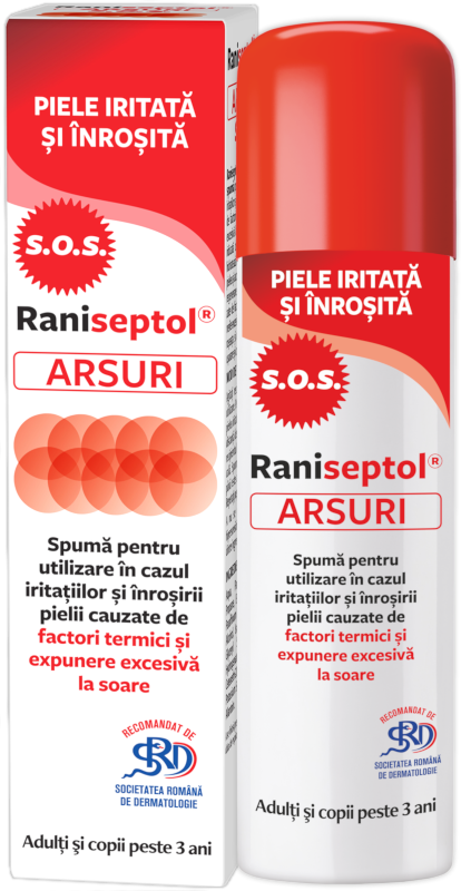 Afectiuni dermatologice - Raniseptol Arsuri  S.O.S Spuma 150ML, Zdrovit
, nordpharm.ro