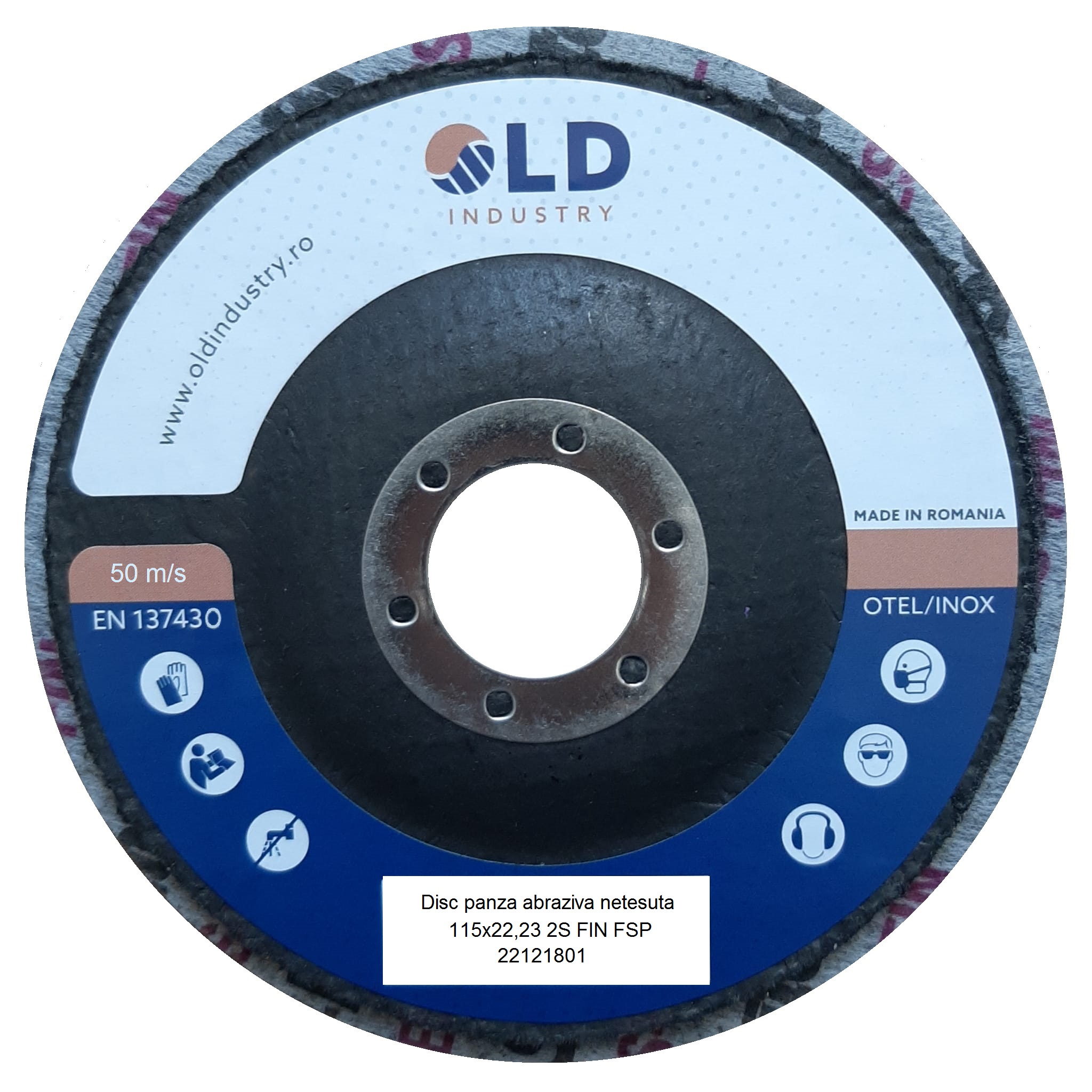 Disc panza abraziva netesuta 115x22,23 2S FIN FSP 22121801 O