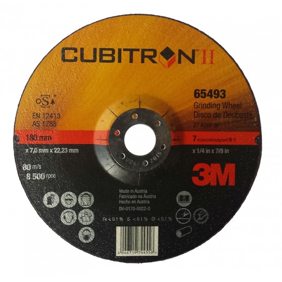 Discuri de polizare - Disc polizare Cubitron II A36P BF 180x7x22,23 T27, oldindustry.ro