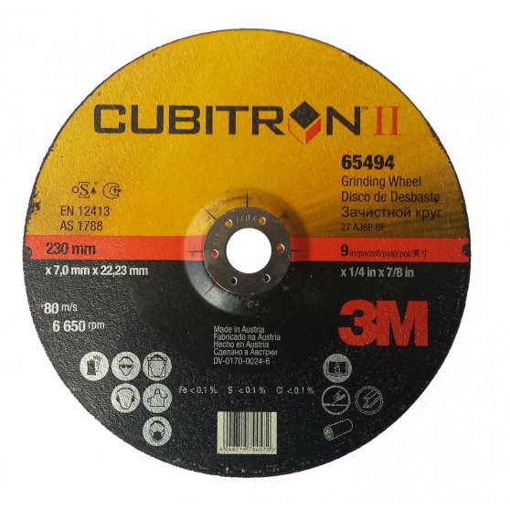 Discuri de polizare - Disc polizare Cubitron II A36P BF 230x7x22,23 T27, oldindustry.ro