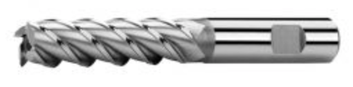 Freze cilindro-frontale - Freza cilindro-frontala lunga HSSCo DIN 844 4x19x63x6, oldindustry.ro