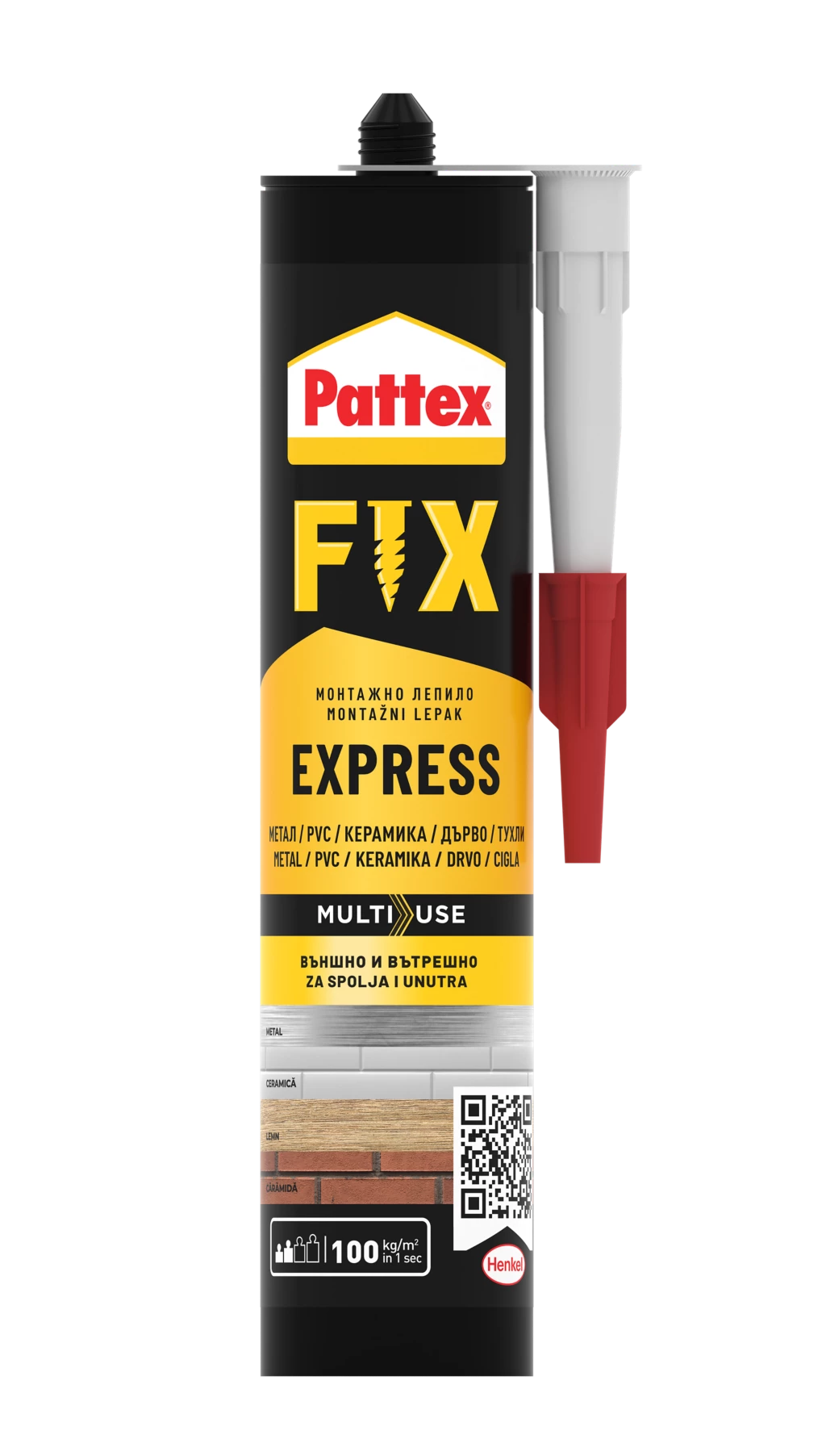 Adezivi & Siliconi - Adeziv de montaj Pattex Express Fix, bej, 375 g, olint.ro