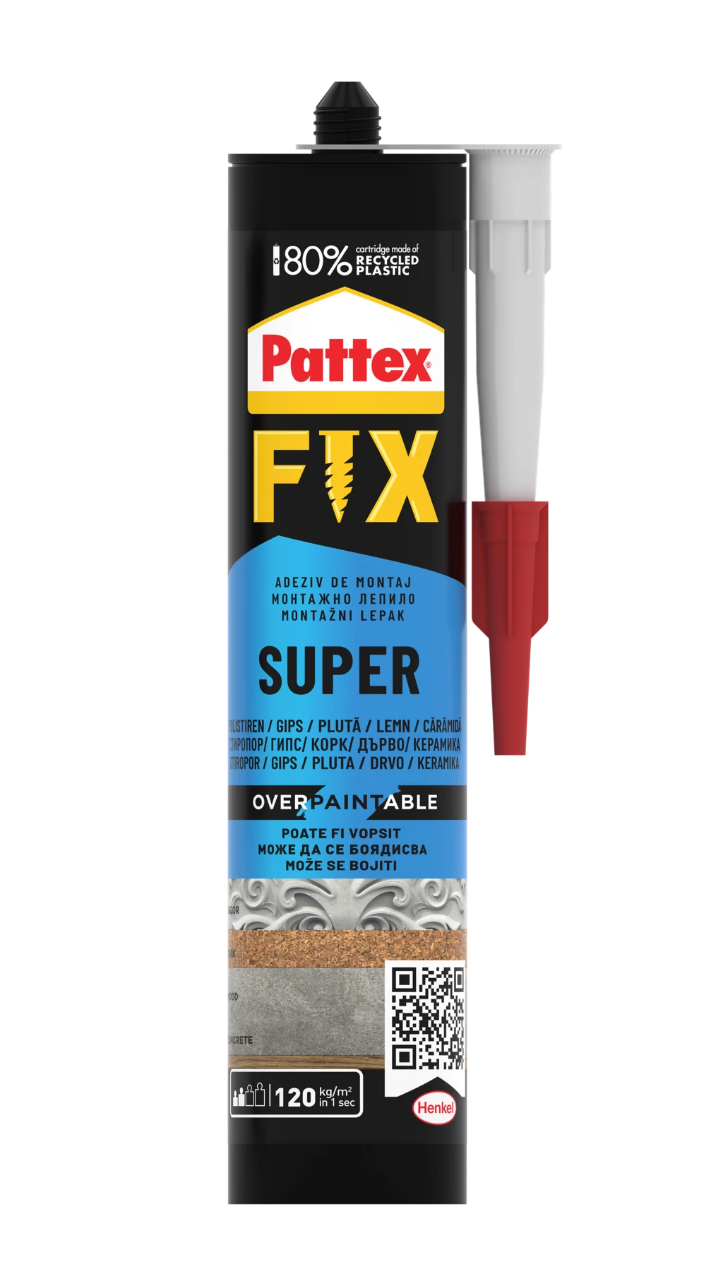 Adezivi & Siliconi - Adeziv de montaj Pattex Fix Super, alb, 400 g, olint.ro