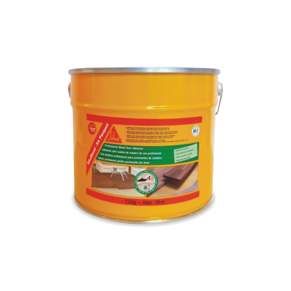 Adeziv elastic pentru parchet, mono-component, fara solvent, cu intarire rapida, Sikabond – 54, 13 kg