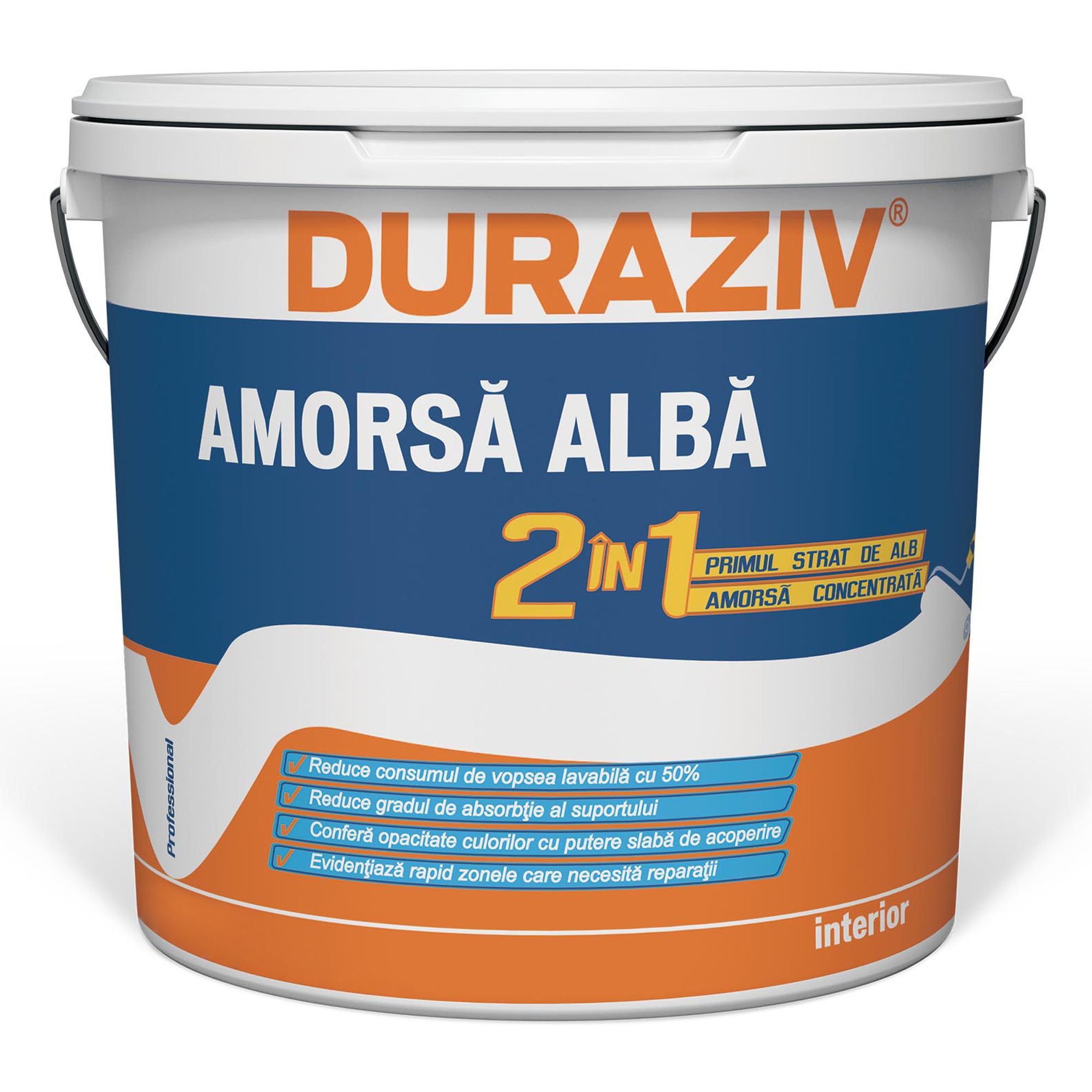 Amorsa alba 2 in 1, Duraziv,  ambalare 15 L