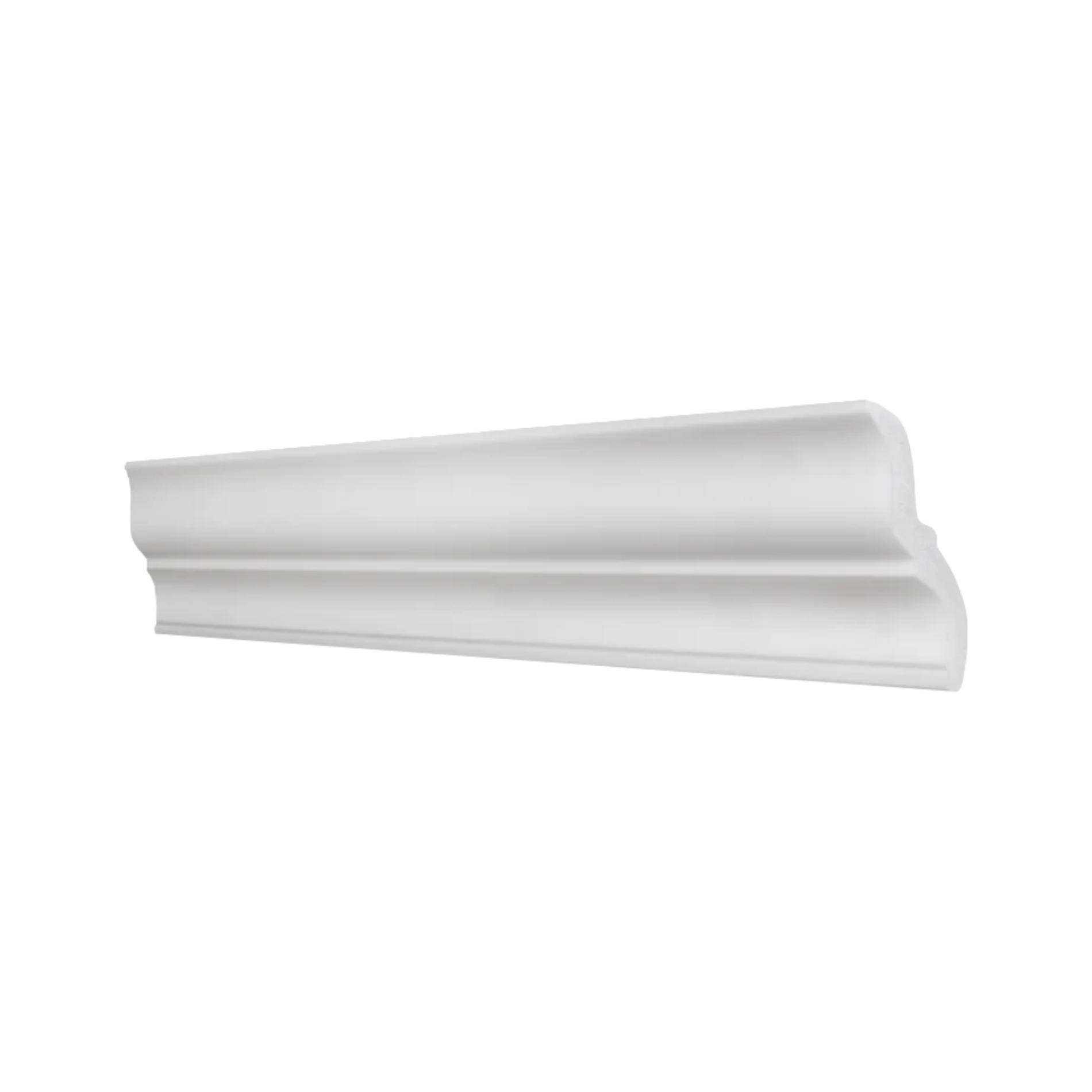 Baghete - Bagheta decorativa Marbet din polistiren Lux E-10  87x87x2000 mm lungime 2 m culoare alb, olint.ro
