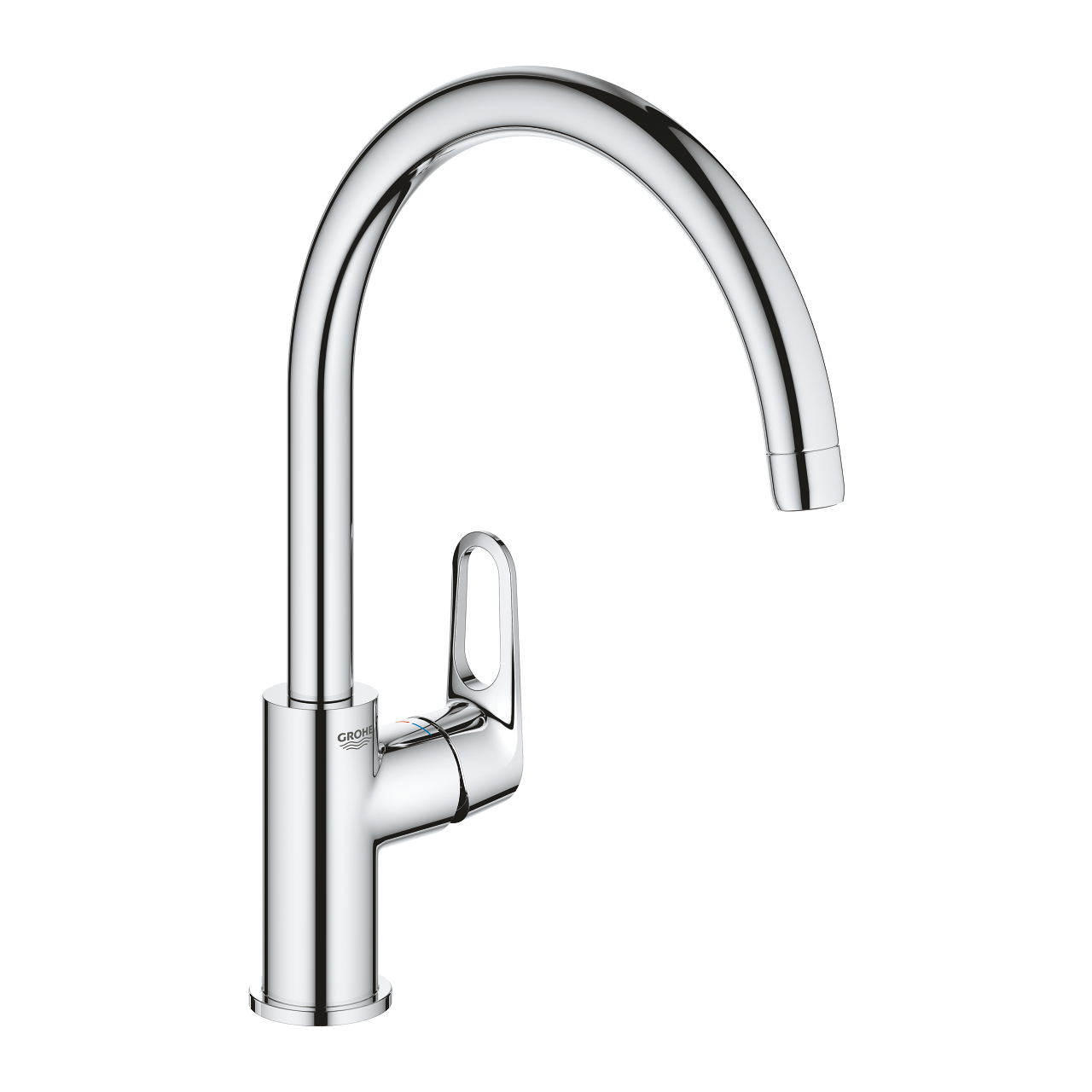 Baterie bucatarie Grohe Bauflow, monocomanda, finisaj cromat