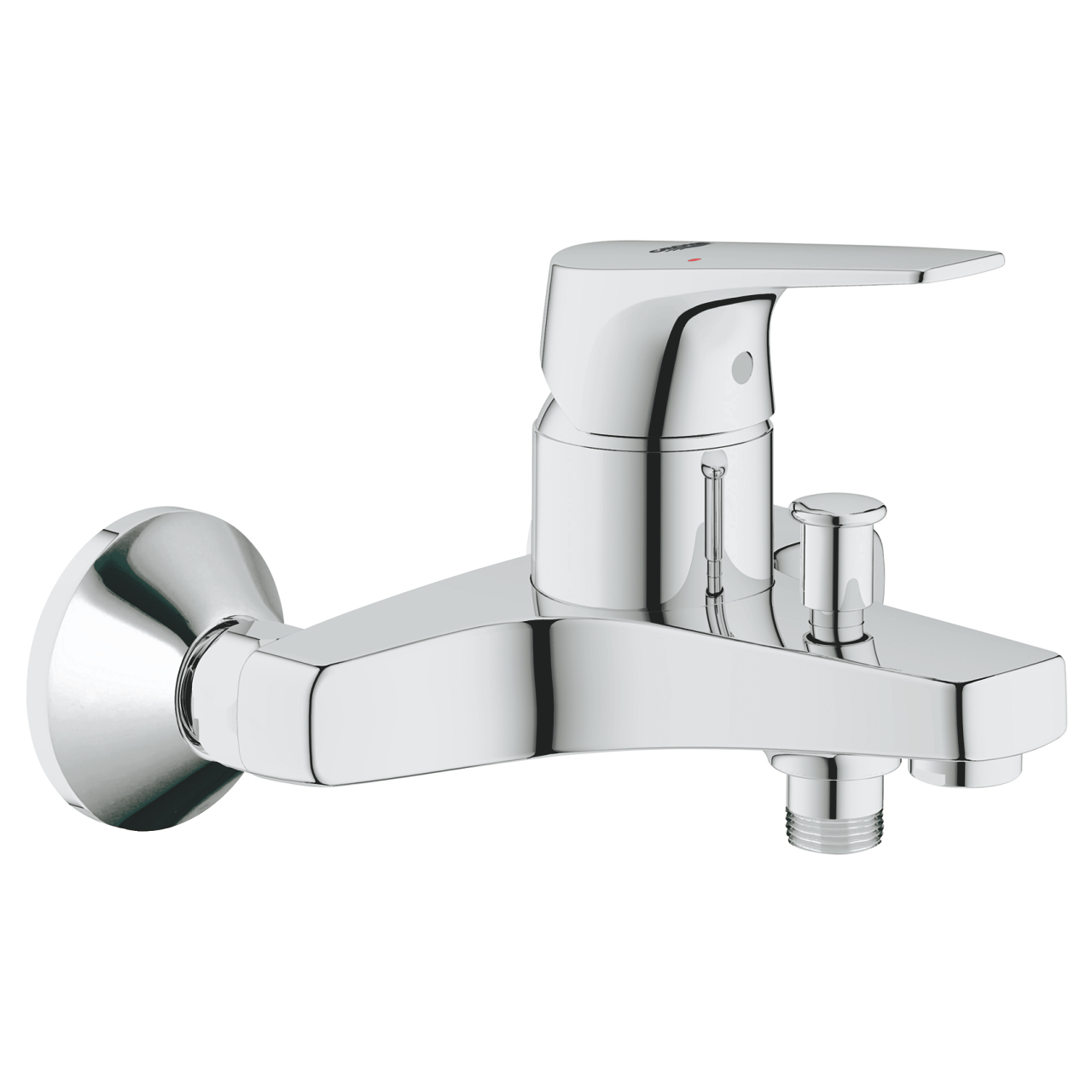 Baterie cada Grohe Bauflow, monocmonada, finisaj cromat