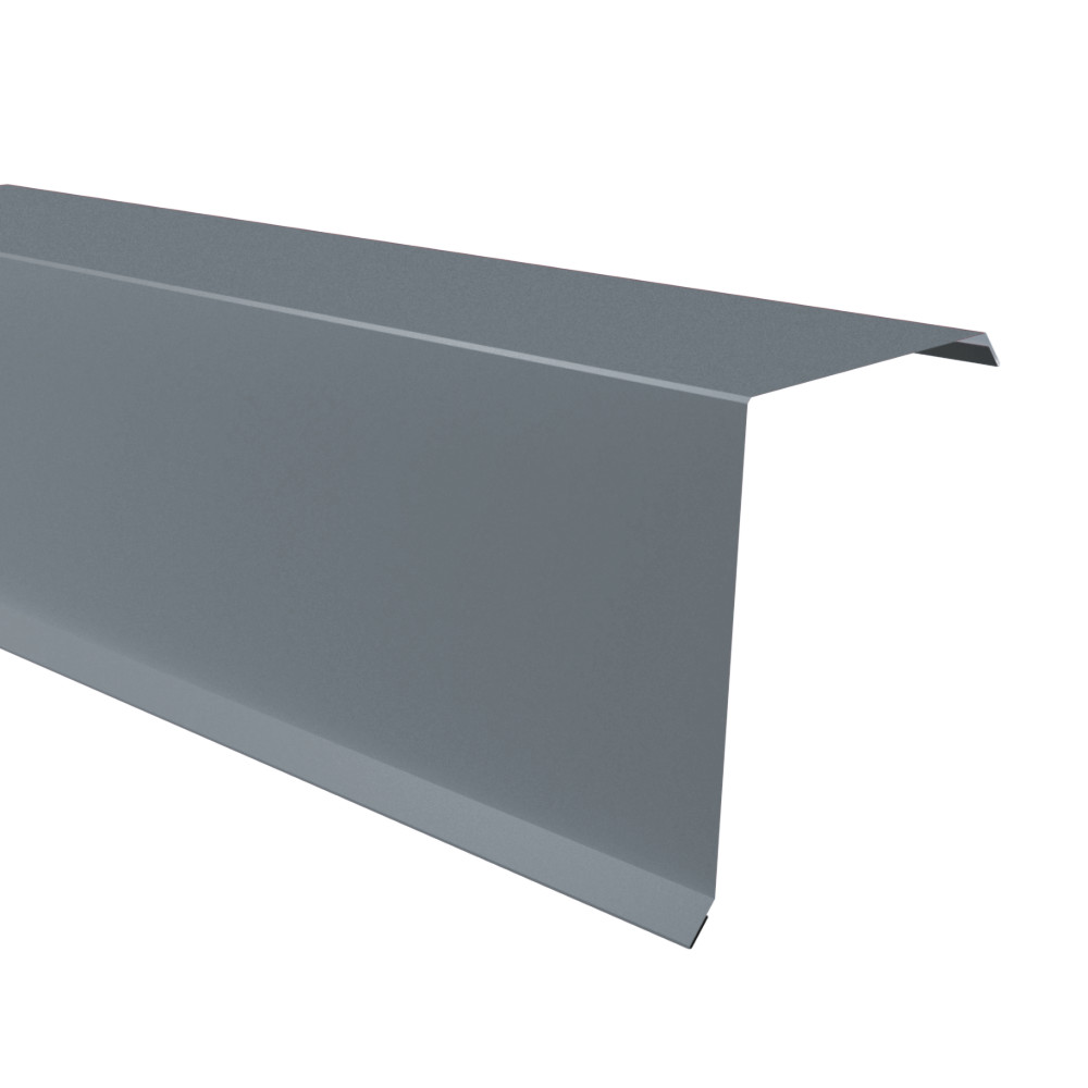 Bordura fronton mare Rufster Eco 0,45 mm grosime 7024 gri-grafit