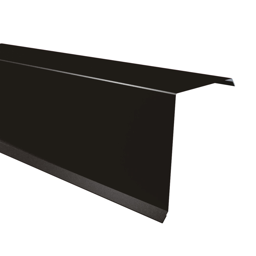 Bordura fronton mare Rufster Extra 0,55 mm grosime 9005 MPR negru super-poliester