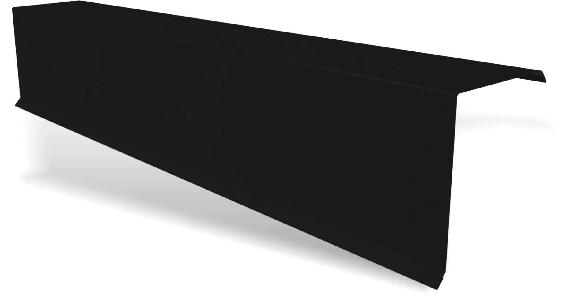 Accesorii acoperis - Bordura fronton standard Rufster Premium 0,5 mm grosime, 9005 negru lucios, olint.ro