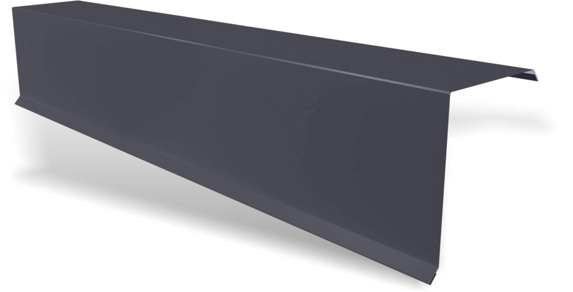 Accesorii acoperis - Bordura fronton standard Rufster Premium 0,5 mm grosime, 7016 MS gri-antracit mat structurat, olint.ro