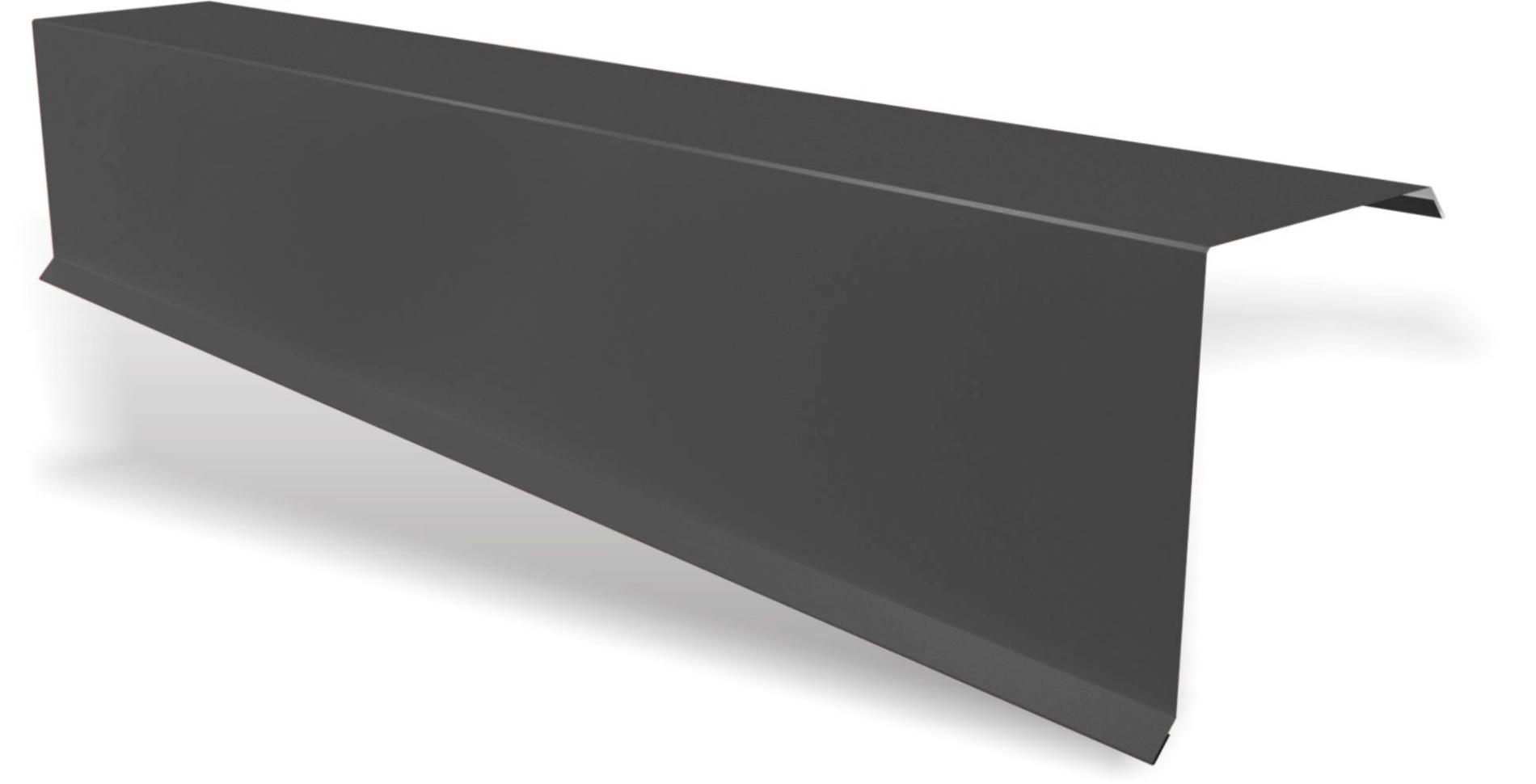 Accesorii acoperis - Bordura fronton standard Rufster Premium 0,5 mm grosime, 7024 MS gri-grafit mat structurat, olint.ro