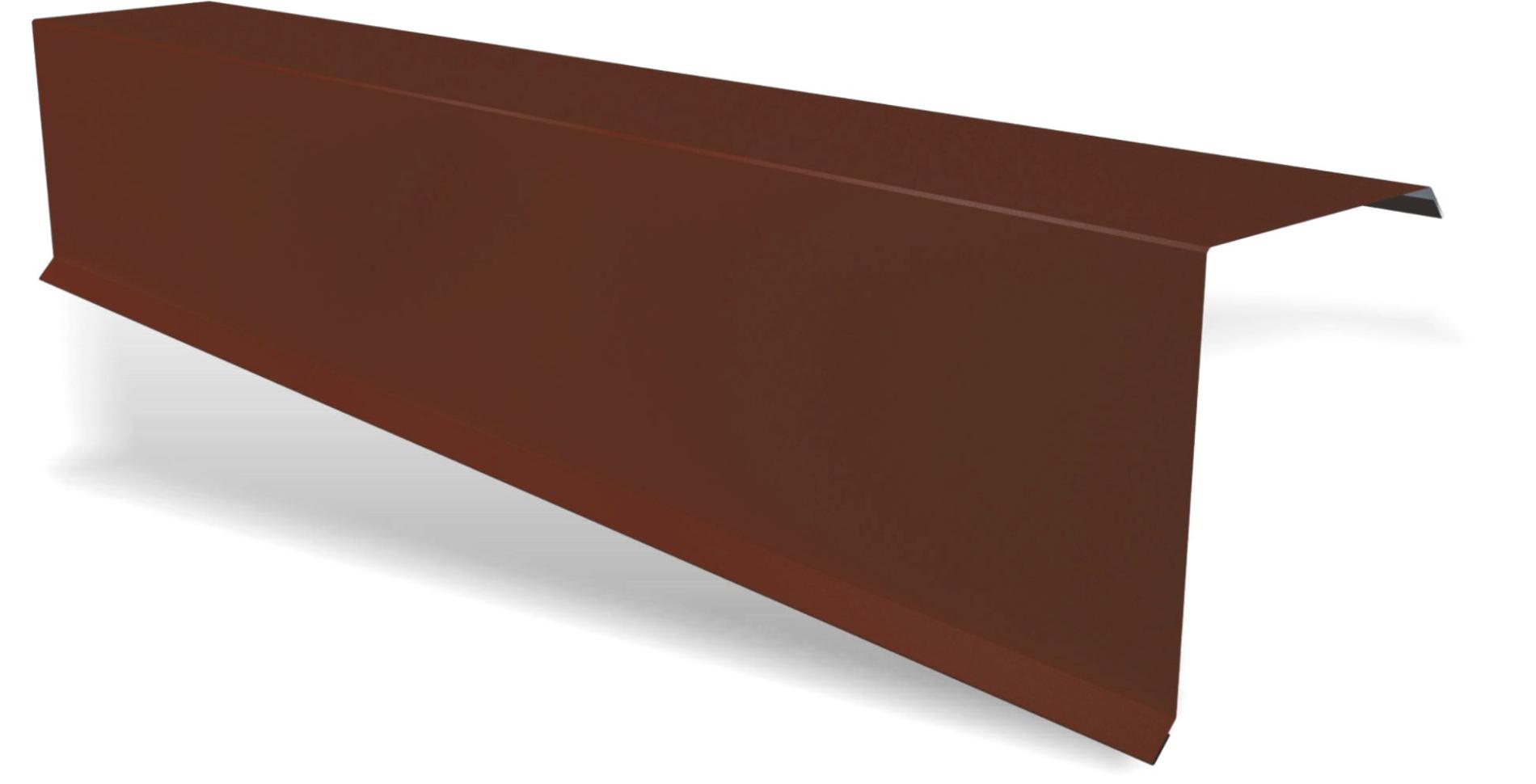 Accesorii acoperis - Bordura fronton standard Rufster Super 0,6 mm grosime, 8017 PUR maro vopsit pe ambele parti, olint.ro
