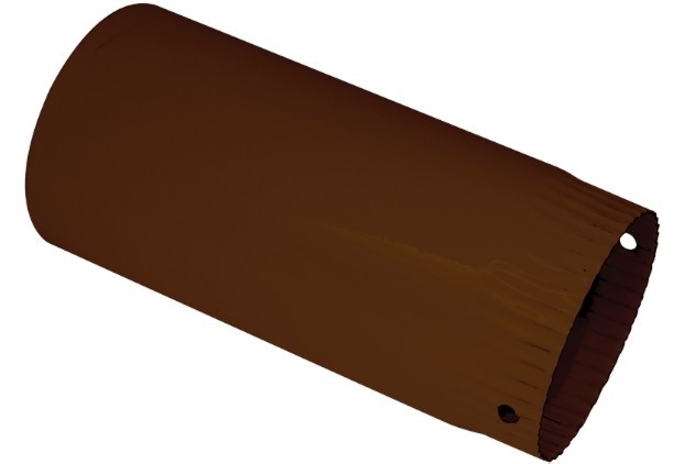 Burlan din tabla emailata maro diametru 120 mm pentru racord soba la horn