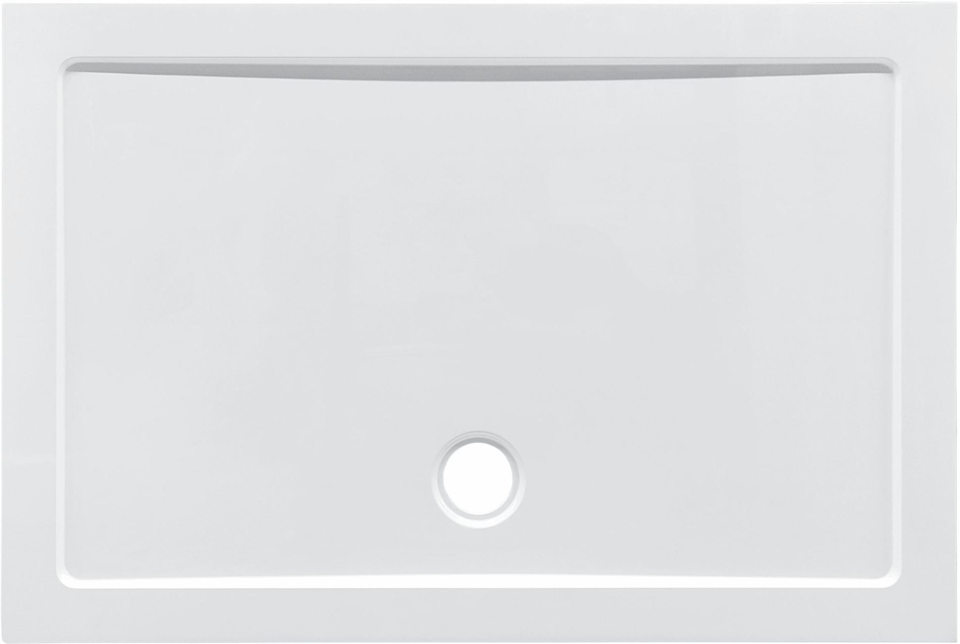 Cadita de dus dreptunghiulara cu montaj SLIM - SC1280S, 120 x 80 cm, alb