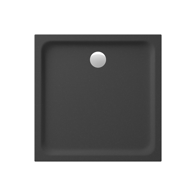 Cadita dus patrata TAKO 90x90x4 cm, negru mat, S204-030