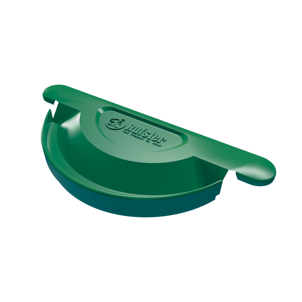 Capac jgheab Rufster Q125 verde 6005 (universal)