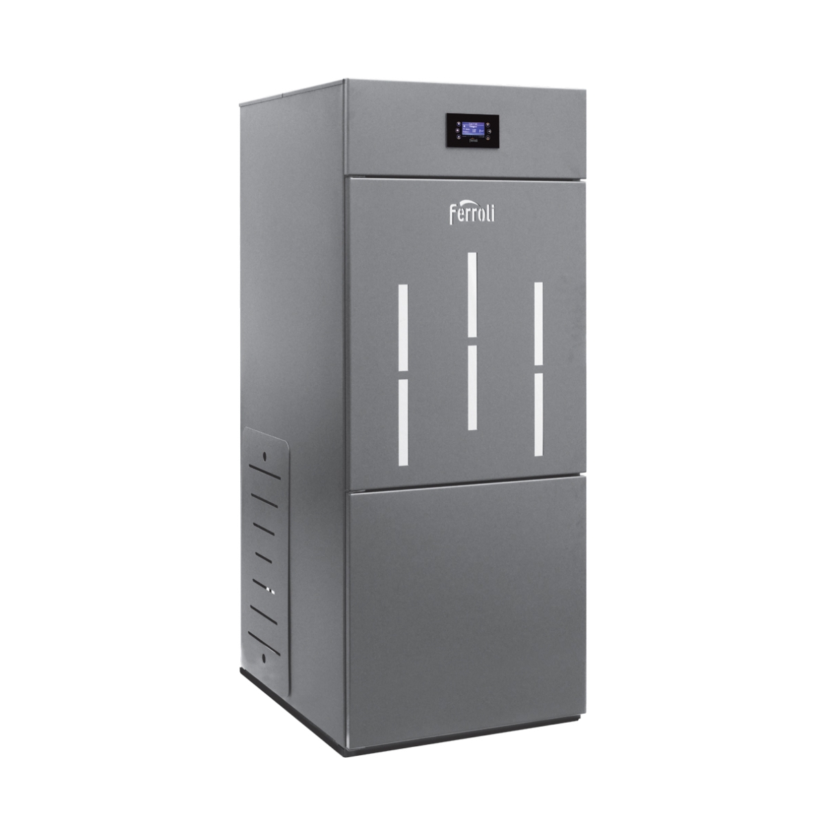 Centrala pe peleti Ferroli Biopellet PRO, 35 kW, din otel, tiraj fortat