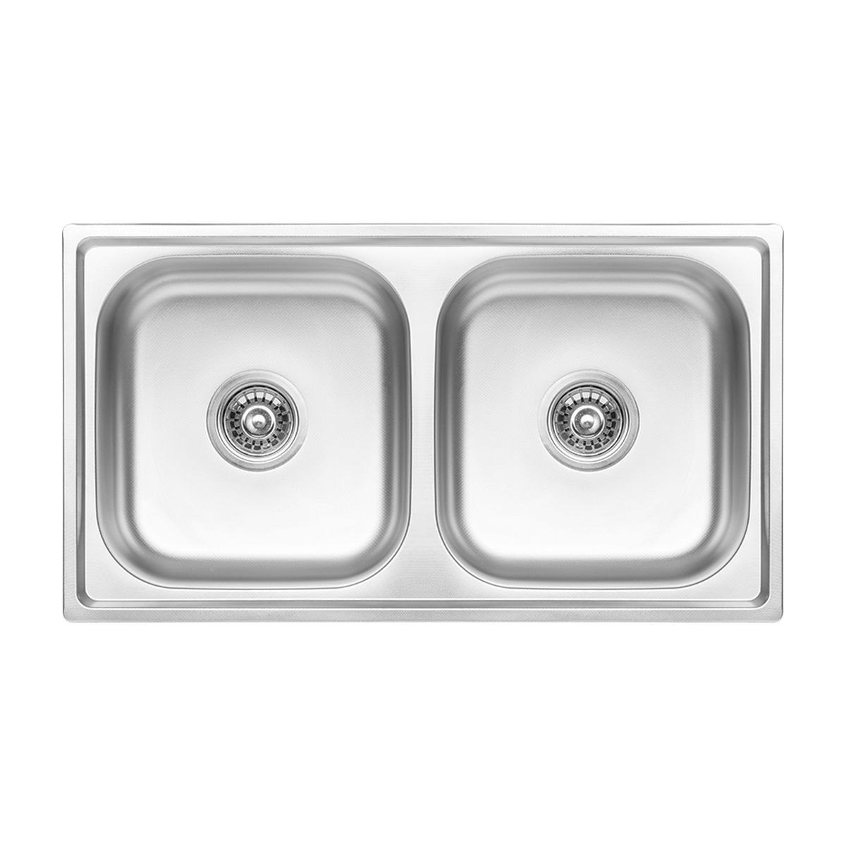 Chiuveta de bucatarie standard 2C SKS 320T, inox antichizat, dimensiuni 78 x 43 cm