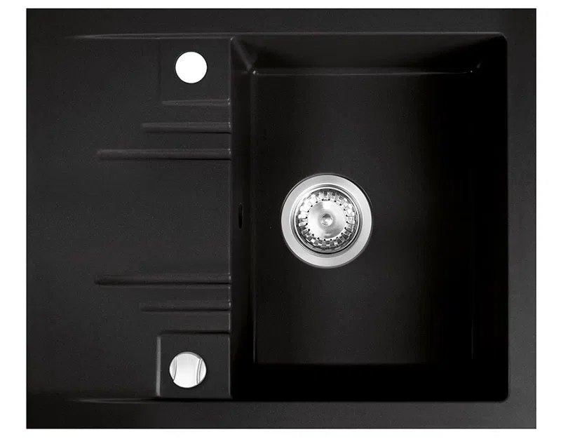 Chiuveta granit MEZZO II grafit DRGM48/58BA, 58x48 cm 1 cuva + picurator